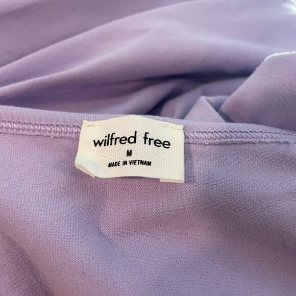 Aritzia Wilfred Free Women's Purple Halter Neck Romper- Sz M-NEW - Picture 4 of 4